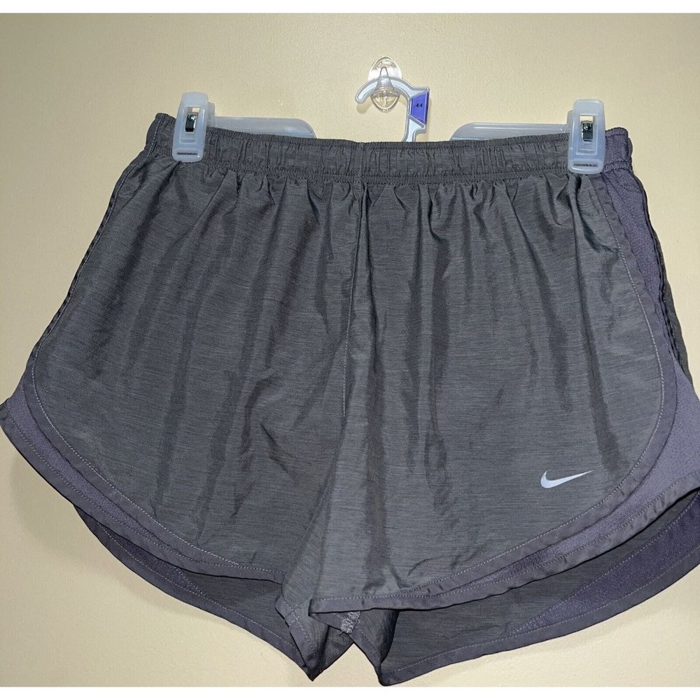 Nike Dri Fit Dry Tempo Running Shorts Gray Lined 831558-067 Women’s XL
